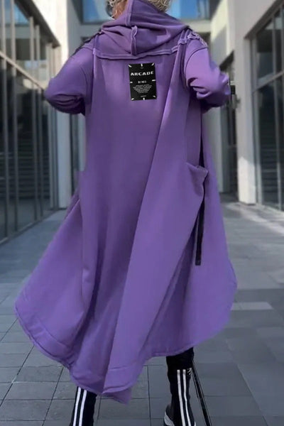 Hooded Long-sleeved Casual Fashion Dress