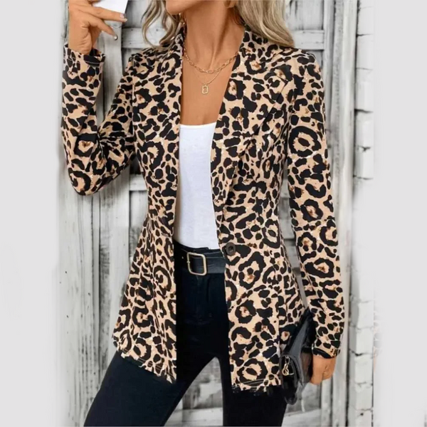 Leopard Print Blazer