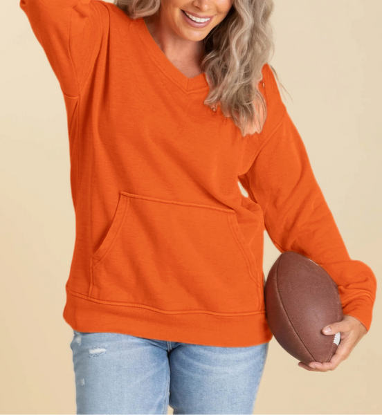 Cozy Campfire V-Neck Sweatshirt
