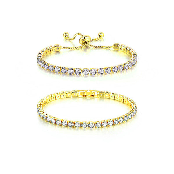 Single row full diamond bracelet