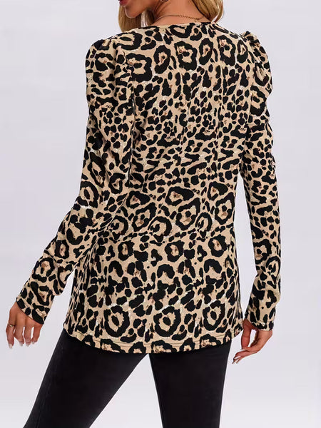 Leopard Print Blazer
