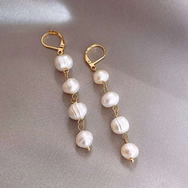 Four Pearl Earrings