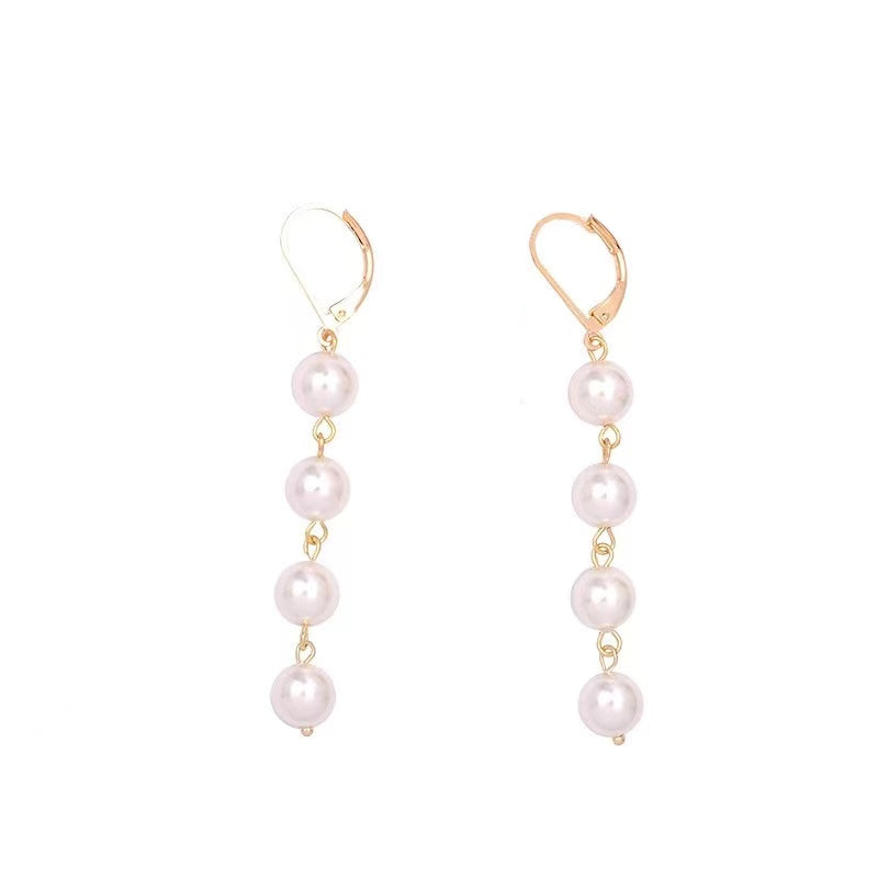 Four Pearl Earrings