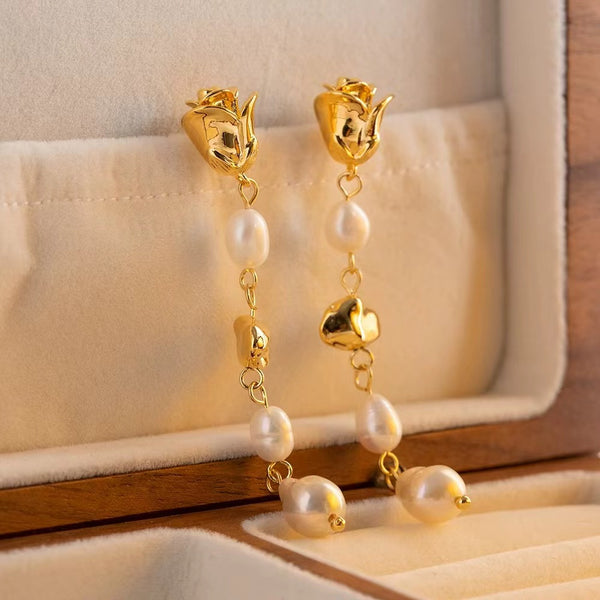 Golden Rose Pearl Drops