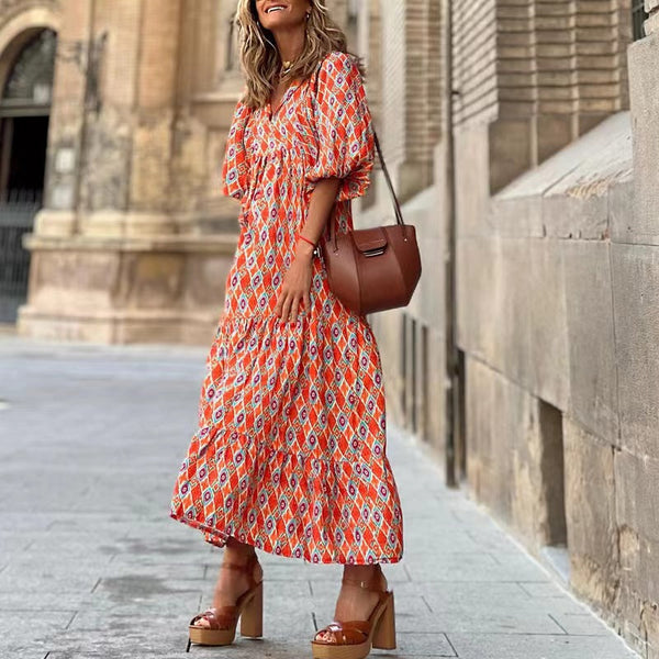 Bohemian Beauty Green Maxi Dress