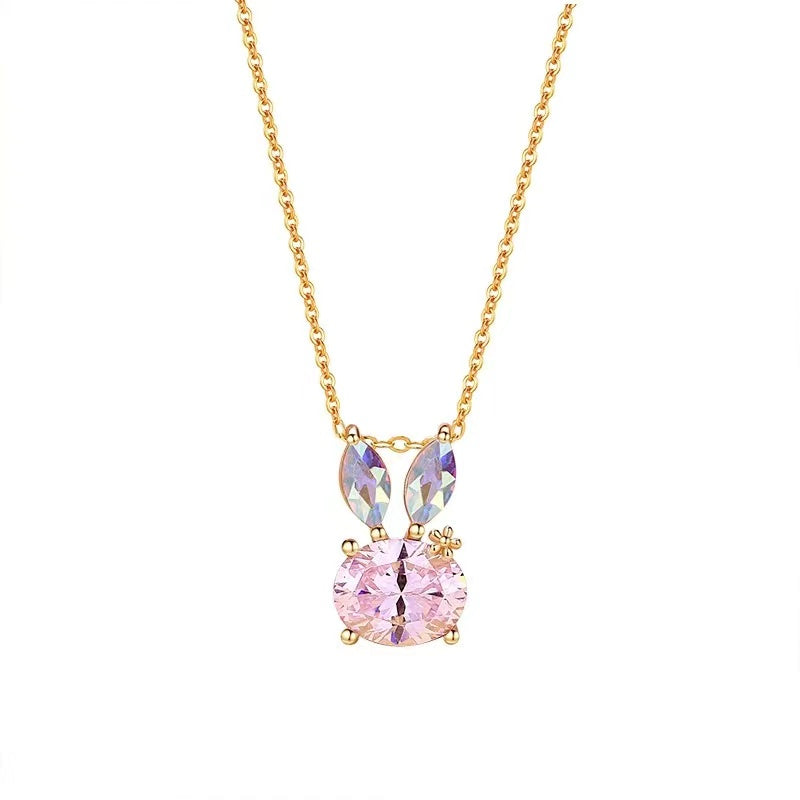 Pink Bunny Necklace