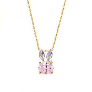 Pink Bunny Necklace