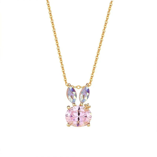 Pink Bunny Necklace