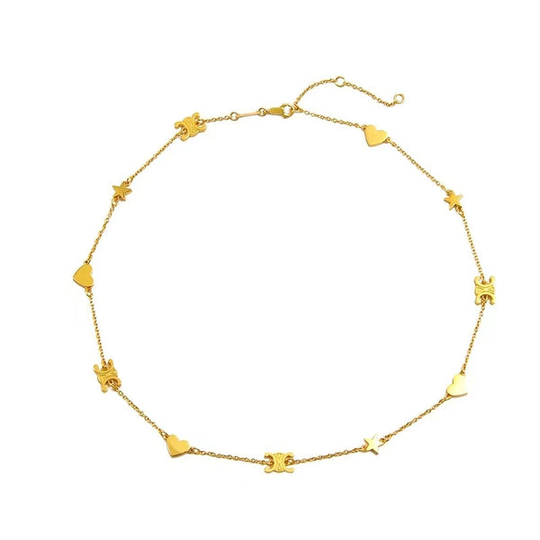 Arc de Triomphe Delicate Necklace Gold