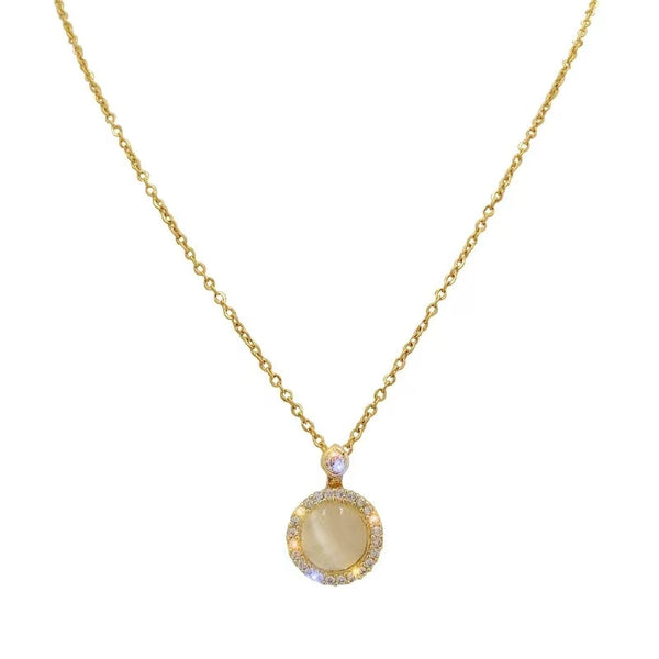 Trieste Coin Solitaire Necklace