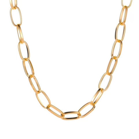 Manhattan Chain Link Statement Necklace