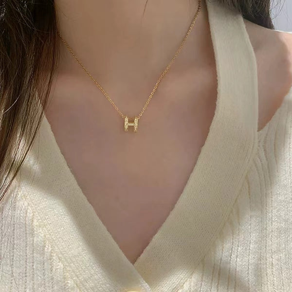 Petite Baguette Cluster Necklace