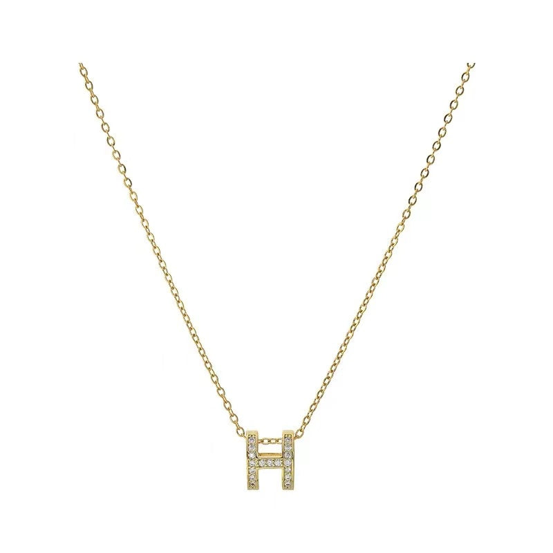 Petite Baguette Cluster Necklace