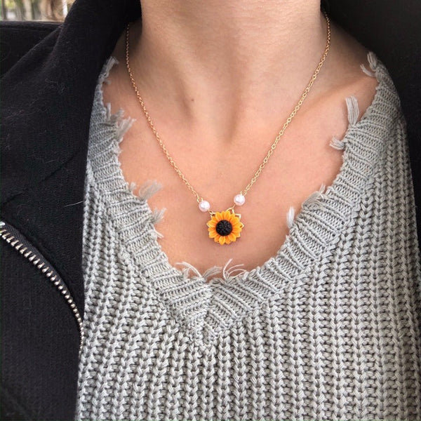 Sunflower Necklace